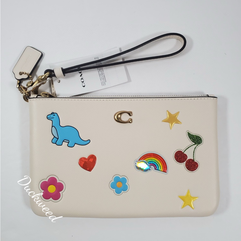 Coach Essential Wristlet With Sticker Print limited edition NWT
